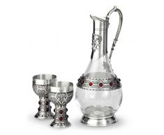 Artina 13116 - Set da vino in 3 pezzi con rubino