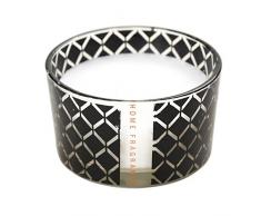 Autour de Minuit Intorno di Mezzanotte Candela Vetro Profumo Vaniglia, paraffina, Nero, 10,7Â x 10,7Â x 6,2Â cm