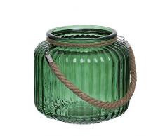 Dcasa Candel Manico Corda Candelere Soffitto-Candelabro e Portacandele Decorazione della Casa Unisex Adulto Verde (Verde) Unica