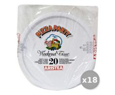 Glooke Selected Set 18 Pizza Maxi X20 PZ Piatti, Multicolore, Unica