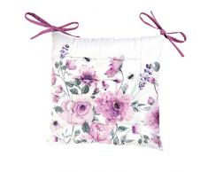 Clayre & Eef RBU29 - Cuscino per Sedia in gommapiuma, ca. 40 x 40 cm