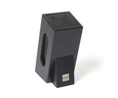 Sabatier 168-015 - Ceppo per coltelli Universale, 5 coltelli, Compatibile con lavastoviglie, 25 x 10,8 x 10,6 cm, Colore: Nero