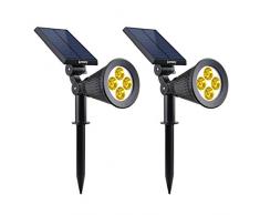 Lumisky Warm - Proiettore a luce solare, colore: Bianco, Plastica Metallo, Bianco caldo, 29x9xH34