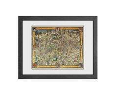 GB Eye Transport for London, arazzo Mappa Stampa, Legno, 30Â x 3.5Â x 40Â cm