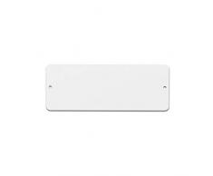 KalaMitica Lavagna Magnetica da Parete, Acciaio scrivibile con gessetti, Colore Bianco, 9x24 cm