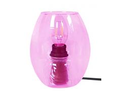 Tosel 65220Â lampada comodino 1Â luce, vetro, E27, 40Â W, Trasparente, 13,5Â x 16Â cm