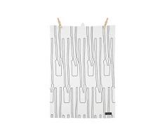 Manostiles Danish Design Co. Strofinaccio, 100% Cotone Biologico, Bianco, Taglia Unica