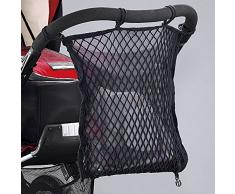 Sunnybaby 19255 - Rete per la Spesa per Passeggino, con paravento e Ancora, Colore: Nero