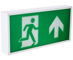 Knightsbridge - Luce di emergenza a LED, metallo, Bulkhead