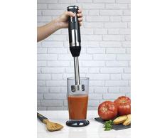 Lacor 61682 - Frusta elettrica PRO con vetro miscelatrice con base antiscivolo, acciaio inossidabile 18/10, senza BPA