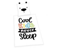 Herding Young Collection Set di Biancheria da Letto, Cotton, Bianco, 135 x 200 cm, 80 x 80 cm