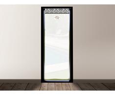 Soleil docre Tenda in Voile per Porta Finestra in Cotone 70x200 cm Garden Grigio