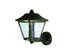 Ledvance Endura Classic Tradition Alu Up E27 Lanterna da Esterno, Nero e Oro