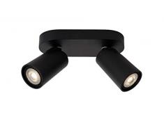 Lucide - Faretto da soffitto, in alluminio, 10 W, colore: Nero