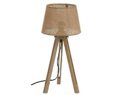 Dcasa - Lampada da Tavolo in Legno di Iuta, con Anelli di Lampadina, Decorazione per la casa, Unisex, per Adulti, Multicolore (Multicolore), Unica