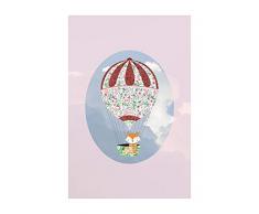 Komar - Quadro da Parete Happy Balloon Rose, per Soggiorno, Camera da Letto, Decorazione, Stampa Artistica, Disponibile in 3 Misure, Multicolore, P038A-50x70