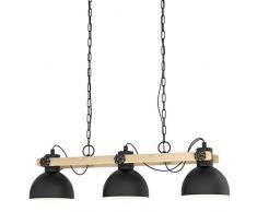 EGLO LUBENHAM Lampadario a Sospensione, Nero, Marrone