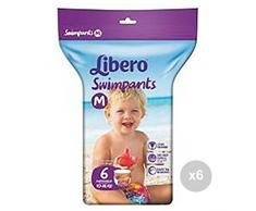 Libero Set 6 Pannolino swimm Taglia m per Bambini 10-16kg Piscina, Multicolore, Unica