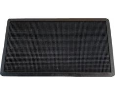 Textiles SAR - Zerbino in Gomma con Punte, 40 x 70 cm, Colore: Nero, 40 x 70 cm