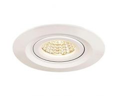 SLV Kini Outdoor plafoniera lampada da incasso, alluminio, Bianco