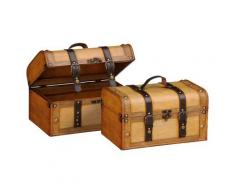 Premier Set di 2 Scatole, Effetto Pelle, Multicolore