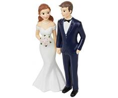 Mopec Statuetta pastello Darling a piede sposo con smoking 21 cm, Bianco, Taglia unica