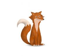 Komar - Poster da Parete con Immagine di Cute Animal Fox, per Soggiorno, Camera da Letto, Decorazione, Stampa Senza Cornice Disponibile in 3 Misure, WeiÃ, Rot, Beage, P111H-50x70