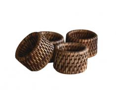 NEWPORT 4001-02 - Anello portatovagliolo, Colore: Marrone Scuro