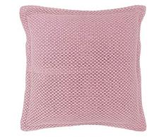 Unique Living - Cuscino decorativo, Cotone, Rosa cenere, 45x45cm