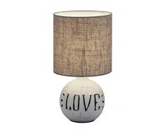 Reality Leuchten ESNA Lampada da Tavolo, Bianco