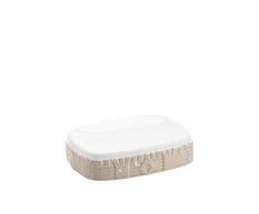 FERIDRAS Cachemire Portasapone, Beige, 3x12.5x9 cm