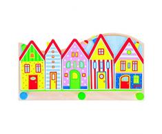 Goki 60844 Appendiabiti Montabile a Parete 3 Gancio(i) Legno