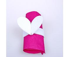 Deko und Band portatovagliolo in FeltroÂ âÂ Cuore BiancoÂ âÂ 12Â PezziÂ âÂ 56004Â 00