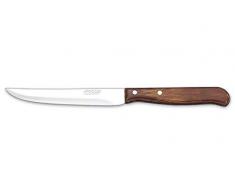 Arcos Serie Latina - Scatola 12 Pezzi Coltello Vegetale Coltello Verdura - Lama Acciaio Inossidabile Nitrum 105 mm - Manico Legno Compresso Colore Marrone (12 PCS)