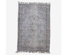 Better & Best - Tappeto di Cotone Tipo Vintage, Dimensioni 200 x 300 cm, Colore: Blu, Lana, Taglia Unica