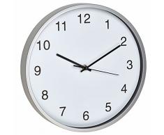 60.3019.54 TFA Design - Orologio da Parete con Batteria A, Colore: Argento/Bianco
