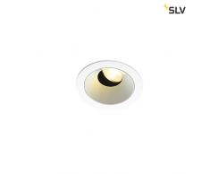 SLV RENISTO DL - Faretto LED da incasso per interni, rotondo, bianco, 3000 K, 36Â°, 16 W, in alluminio, 9,6 W