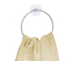 Wenko portasciugamani Cerchio Turbo LOC Alum, Cromato, 17Â x 1,5Â x 19,5Â cm