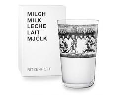 RITZENHOFF Arik Levy - Bicchiere da Latte Next Milk, in Cristallo, 250 ml