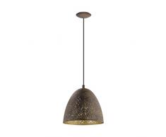 EGLO Safi lampada a sospensione Supporto flessibile Marrone, Oro E27 A,A+,A++,B,C,D,E