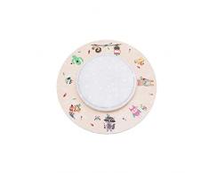 Elobra - Lampada da soffitto a LED per bambini, effetto Starlight, in legno, 14 W, colore: arancione