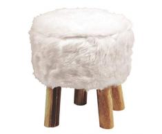 Douceur dintÃ©rieur Yeti - Tavolino, 32 x 36 cm, Colore: Bianco