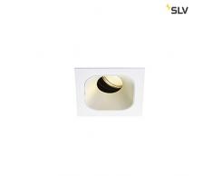 SLV RENISTO DL - Faretto LED da incasso per interni, quadrato, bianco, 3000 K, 36Â°, 16 W, in alluminio, 16 W