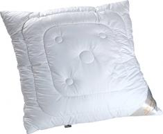 SchlafkultÂ® Kult A1005Â Nanna Perfect Micro Testa Cuscino in Microfibra, Colore: Bianco, Microfibra, Bianco, 80 x 80 cm