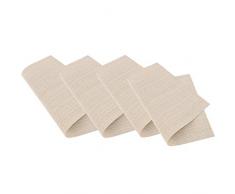 Venilia Set Nature Tessuto Mix Talpa, Tavola, Vinile, Tovaglietta per Sala da Pranzo, 4 Pezzi, 30 x 450 cm, 59020, 30 x 45 cm