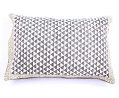 La Finesse Copricuscino Decorativo Quadrato 50 x 50 cm per la casa in Cotone per Soggiorno Divano Camera da Letto cc234, Tessuto colorato, Taglia Unica