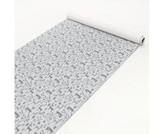 Pellicola Adesiva - Motivo con Cervi Dolci in Diverse tonalitÃ di Grigio autoadesiva per mobili Fai da Te, Pellicola di Vetro e Legno, Pellicola Decorativa, Altezza 150 cm x Larghezza 100 cm
