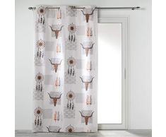 COTON dintérieur Tenda con Occhielli, 140 x 250 cm, in Cotone Stampato.