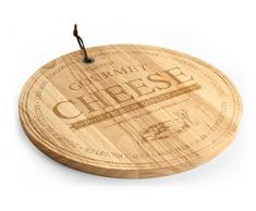 H&H Wood Tagliere per Formaggio, Legno, Beige