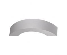 Rossini Illuminazione 10106-20-ARG Lampada da Parete per Esterno a LED Integrata, 9 W, Grigio